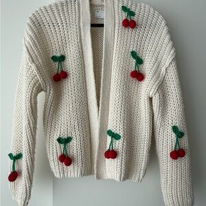 ASOS Cream Cardigan with Cherry Details